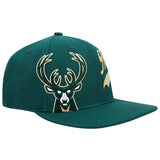 Pro Standard Living Large Green Milwaukee Bucks Snapback Hat-angled right