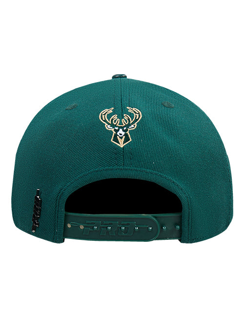 Pro Standard City Arch Milwaukee Bucks Wool Snapback Hat-back