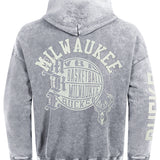 Pro Standard Street Team Milwaukee Bucks Drop Shoulder Hooded Sweatshirt-back