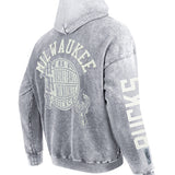 Pro Standard Street Team Milwaukee Bucks Drop Shoulder Hooded Sweatshirt-angled back