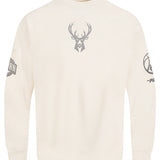 Pro Standard Street Team Milwaukee Bucks Drop Shoulder Crewneck Sweatshirt-front