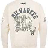Pro Standard Street Team Milwaukee Bucks Drop Shoulder Crewneck Sweatshirt