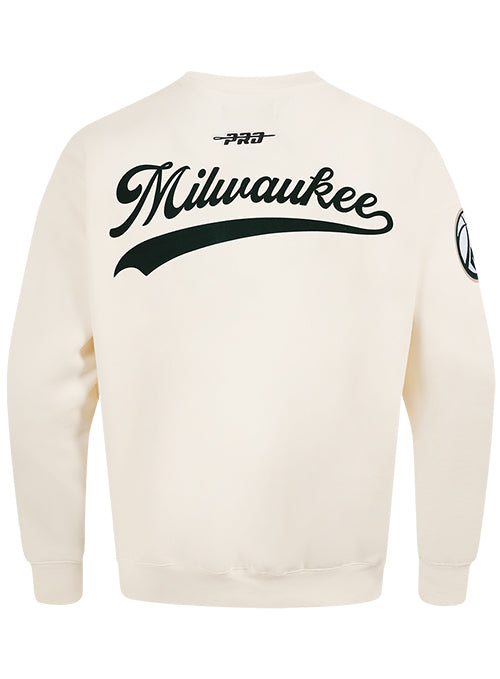 Pro Standard Living Large Milwaukee Bucks Drop Shoulder Long Sleeve T-Shirt-BACK