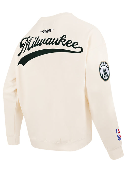 Pro Standard Living Large Milwaukee Bucks Drop Shoulder Long Sleeve T-Shirt-ANGLED BACK