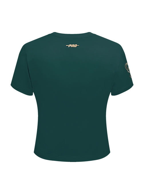 Women's Pro Standard Legacy Milwaukee Bucks Slim T-Shirt-back