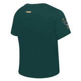 Women's Pro Standard Legacy Milwaukee Bucks Slim T-Shirt-angled back