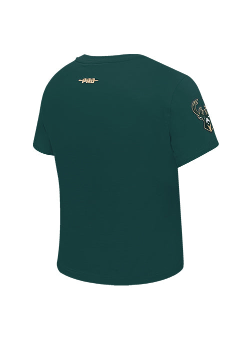 Women's Pro Standard Legacy Milwaukee Bucks Slim T-Shirt-angled back