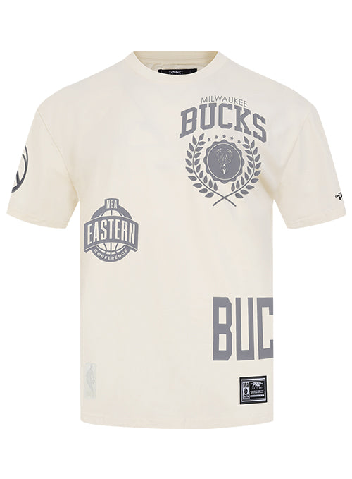 Pro Standard Street Team Milwaukee Bucks Drop Shoulder T-Shirt-front