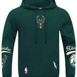 Pro Standard Living Large Milwaukee Bucks Drop Shoulder Hooded Sweatshirt