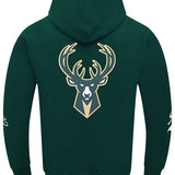 Pro Standard Living Large Milwaukee Bucks Drop Shoulder Hooded Sweatshirt
