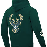 Pro Standard Living Large Milwaukee Bucks Drop Shoulder Hooded Sweatshirt
