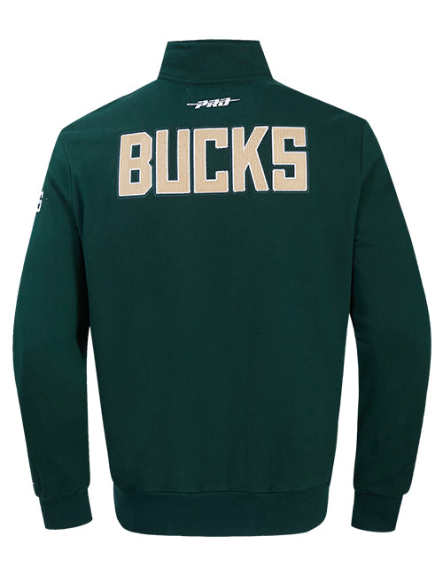 Pro Standard City Arch Milwaukee Bucks 1/4-Zip Sweatshirt-back