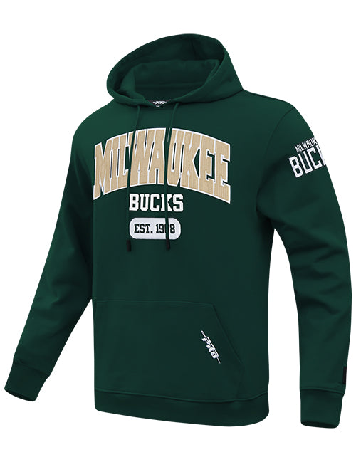 Pro Standard City Arch Milwaukee Bucks Hooded Sweatshirt-angled front