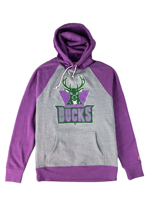 Homage HWC '93 Color Block Milwaukee Bucks Hooded Sweatshirt