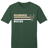 Bucks Pro Shop Stripes Milwaukee Bucks T-Shirt