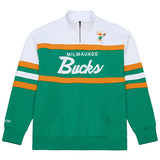 Mitchell & Ness HWC '68 Head Coach Milwaukee Bucks 1/4 Zip Sweatshirt