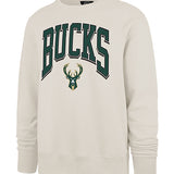 '47 Brand Headline Walk Tall Milwaukee Bucks Crewneck Sweatshirt-front