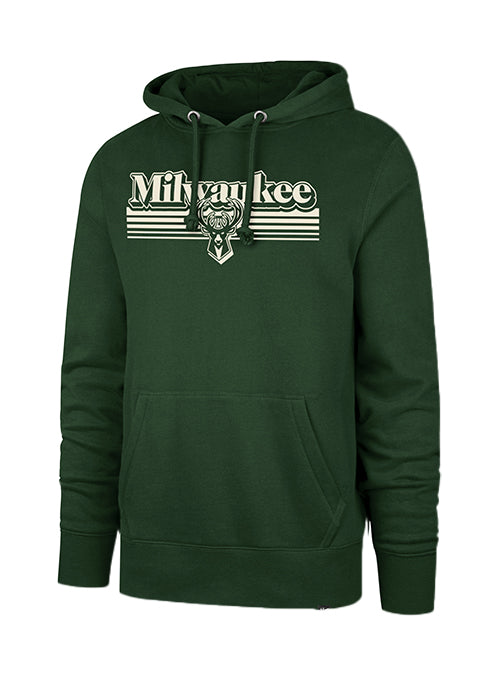 '47 Brand Headline Script Fade Milwaukee Bucks Hooded Sweatshirt-front