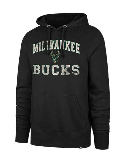 '47 Brand Headline Union Arch Milwaukee Bucks Hooded Sweatshirt-front