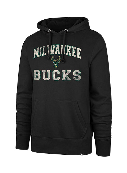 '47 Brand Headline Union Arch Milwaukee Bucks Hooded Sweatshirt-front