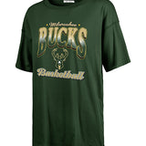 Women's '47 Brand Sadie Vibe Check Milwaukee Bucks T-Shirt-front
