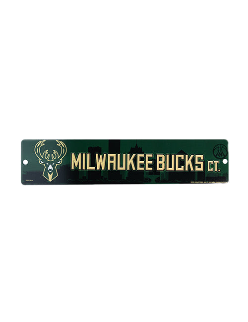 Rico 16'' Milwaukee Bucks Plastic Street Sign-front