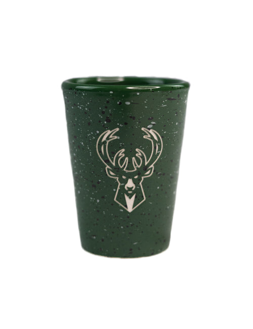 Rico Speckled Milwaukee Bucks Ceramic Shot Glass