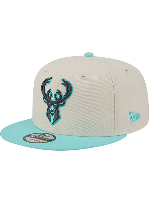 New Era 9Fifty Color Pack Two-Toned Milwaukee Bucks Snapback Hat-left