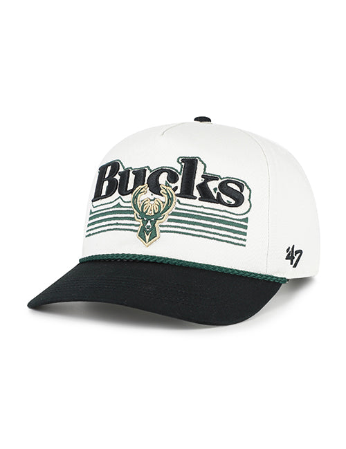 '47 Brand Script Fade Rope Hitch Milwaukee Bucks Adjustable Hat-left