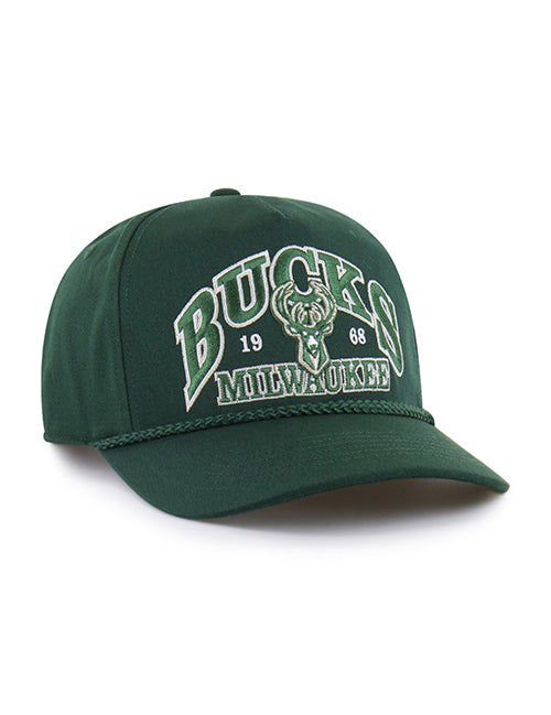 '47 Brand Breakwood Milwaukee Bucks Hitch Snapback Hat-right