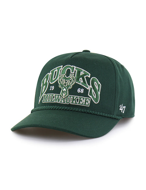 '47 Brand Breakwood Milwaukee Bucks Hitch Snapback Hat-left