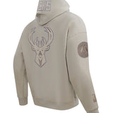 Pro Standard Neutral Giannis Antetokounmpo Milwaukee Bucks Sweatshirt-angled back
