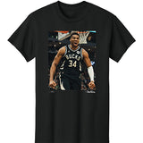 Bucks In Six Giannis Antetokounmpo Photo Reel Milwaukee Bucks T-Shirt