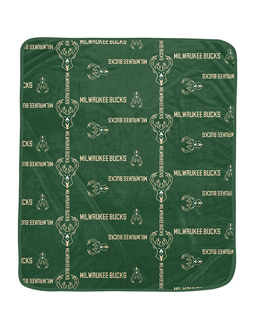 Pegasus Sports 60" x 70" Milwaukee Bucks Blanket
