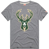 Homage Hand Drawn Milwaukee Bucks Icon T-Shirt