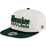 New Era 9Fifty Racer Golfer Milwaukee Bucks Snapback Hat-left