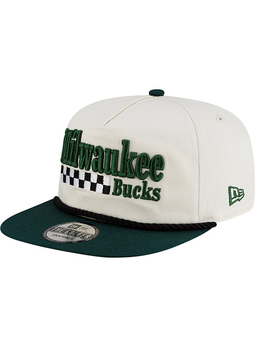 New Era 9Fifty Racer Golfer Milwaukee Bucks Snapback Hat-left