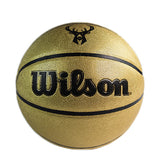 Wilson Gold Edition Milwaukee Bucks Basketball-front