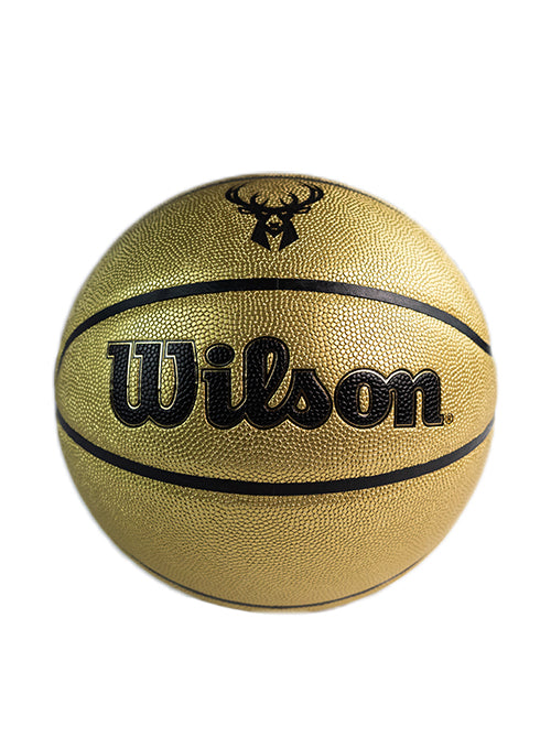 Wilson Gold Edition Milwaukee Bucks Basketball-front
