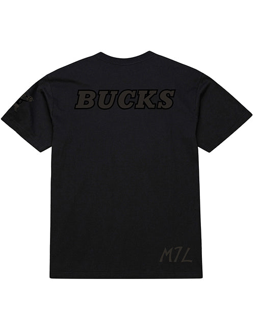 Mitchell & Ness HWC '68 Phantom Black Milwaukee Bucks T-Shirt-back