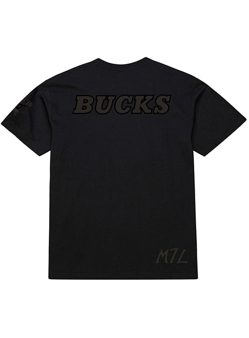Mitchell & Ness HWC '68 Phantom Black Milwaukee Bucks T-Shirt-back