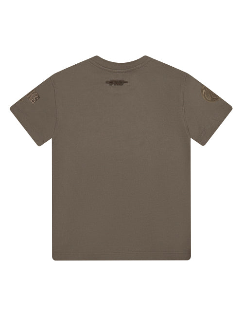 Youth Pro Standard Neutral Brown Milwaukee Bucks T-Shirt-bacl