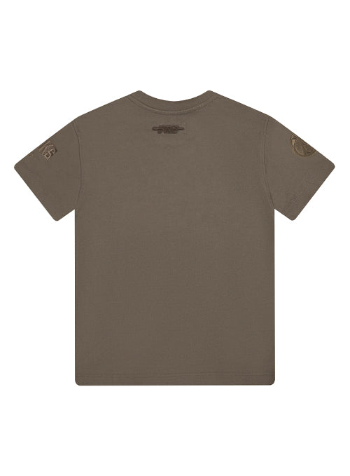 Youth Pro Standard Neutral Brown Milwaukee Bucks T-Shirt-bacl