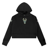 Youth Girl's Pro Standard Classic Milwaukee Bucks Hooded Sweatshirt-front