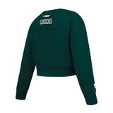 Youth Girl's Pro Standard Classic Milwaukee Bucks Crewneck Sweatshirt-angled back