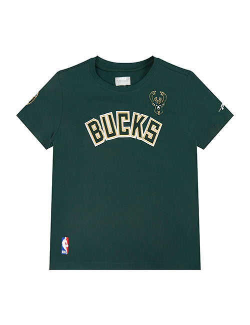 Youth Girl's Pro Standard Classic Green Milwaukee Bucks T-Shirt-front