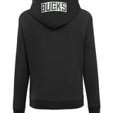 Women's Pro Standard Classic Black Milwaukee Bucks Sweatshirt-back