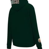 Women's Pro Standard Classic Milwaukee Bucks Green Sweatshirt-angled back