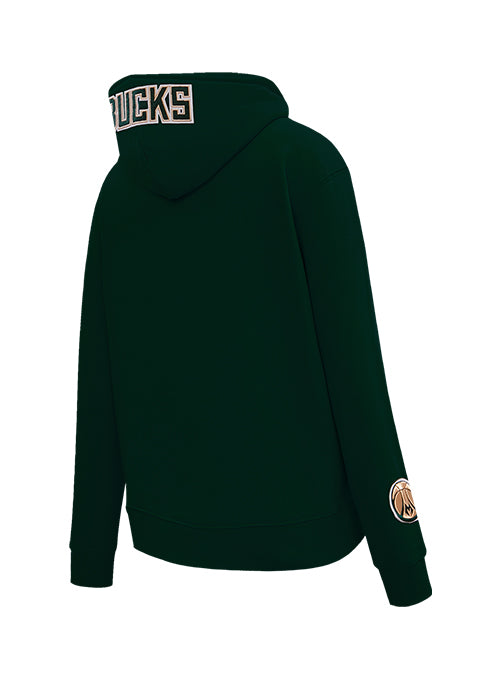 Women's Pro Standard Classic Milwaukee Bucks Green Sweatshirt-angled back