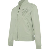 Women's Pro Standard Neutral Milwaukee Bucks Twill Jacket-angled front